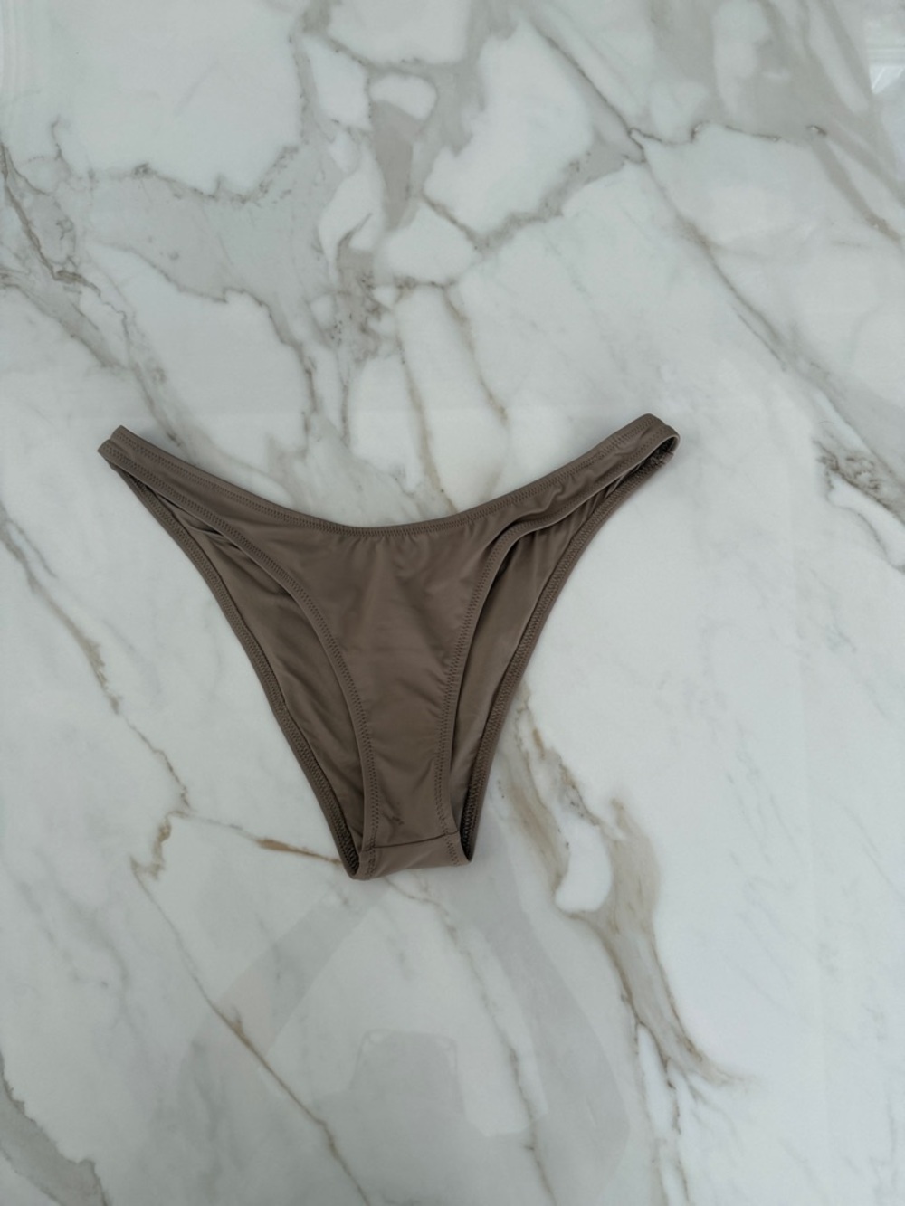 Skims Taupe High-Cut Bikini Bottom